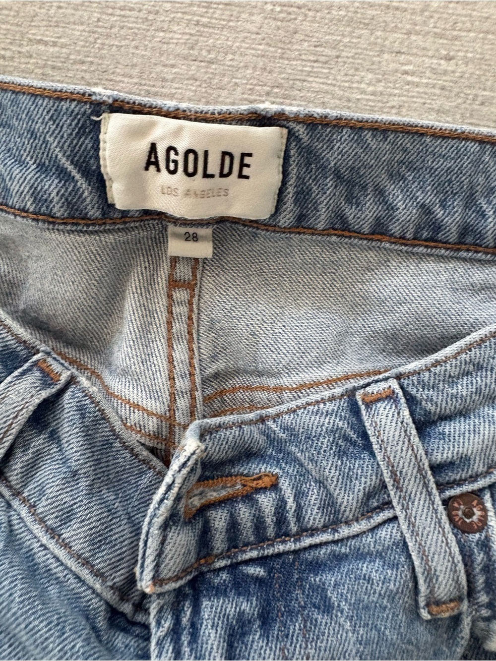 Agolde Ren High Rise Wide Leg in Groove - Picture 4 of 5